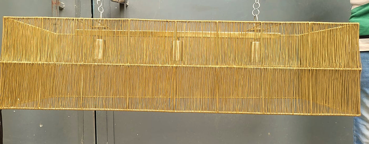 Woven metal shade