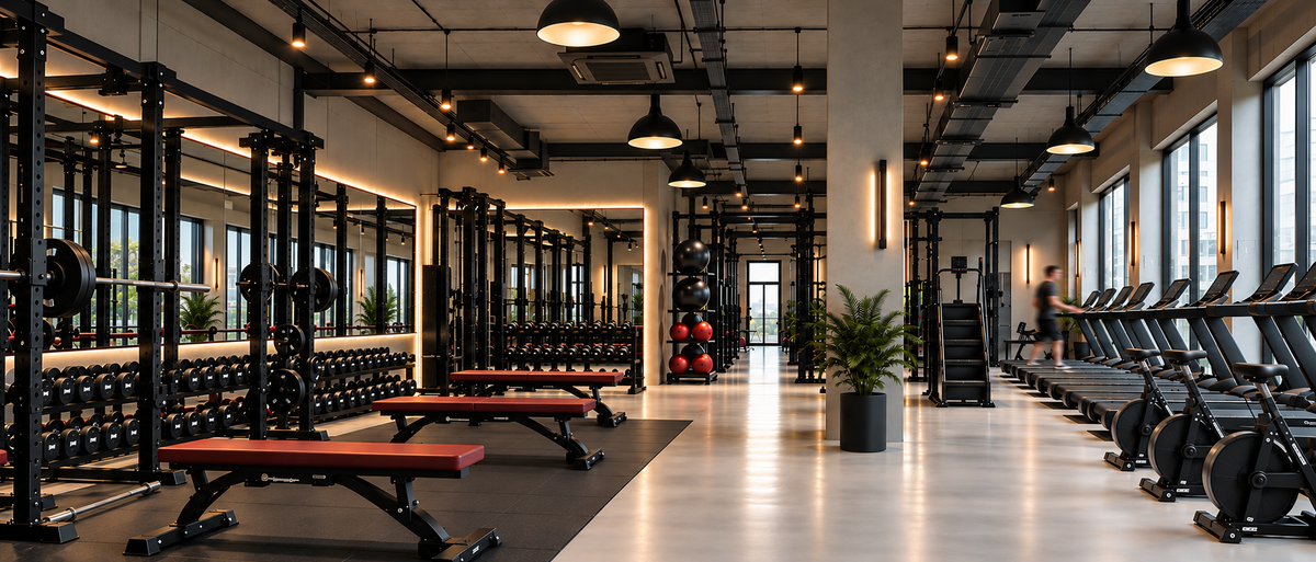Modern industrial gym